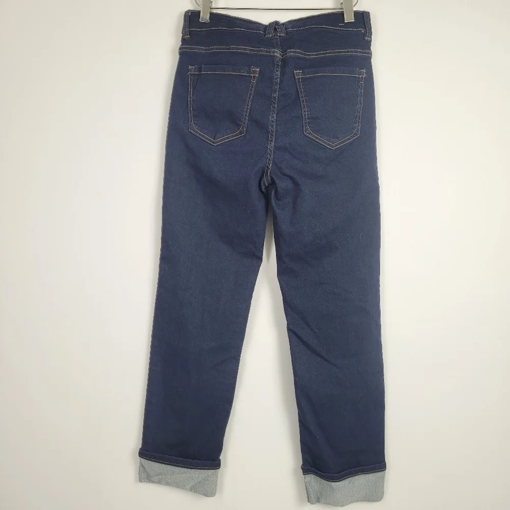 Angels Forever Young Ever Luxe Deep Cuff Straight Ankle Jeans Size 6/ 28 - Picture 14 of 15